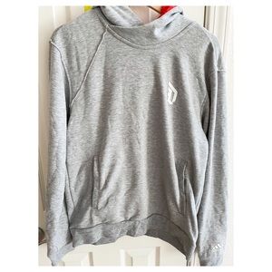Adidas light grey hoodie small size